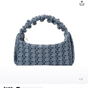 Alexander wang scrunchie handbag denim